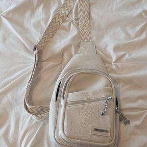 Stylish Cream Crossbody Bag
